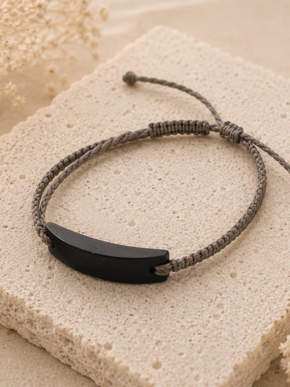 Black Jade Adjustable Bracelet